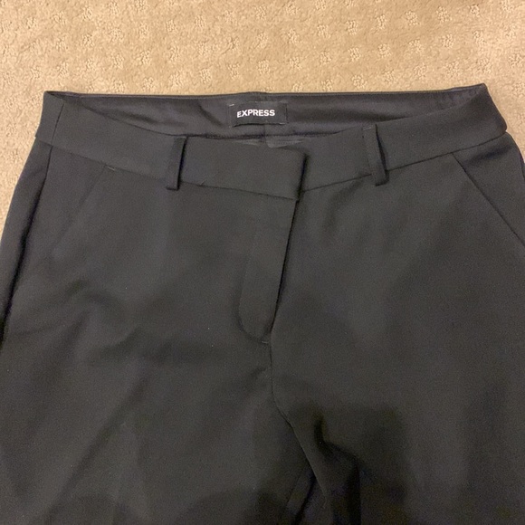 Express Columnist Barely Boot mid rise stretch trousers, size 12R, black - Picture 3 of 5